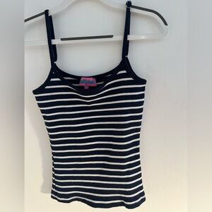 Edikted Striped Navy and White Tank